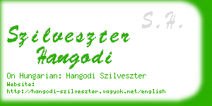 szilveszter hangodi business card